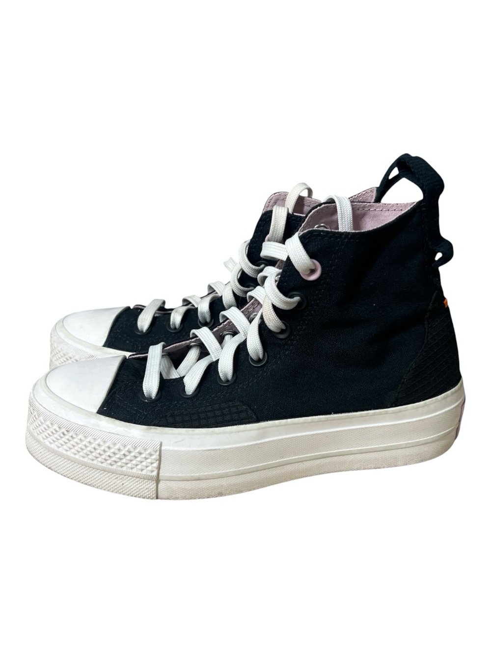 Converse CTAS Lift Hi Size 5 Women Black Pixel Purple Shoes High Platform